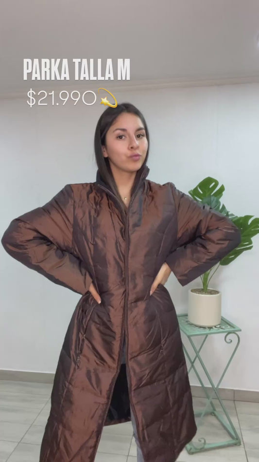 PARKA CAFÉ LARGA TALLA M